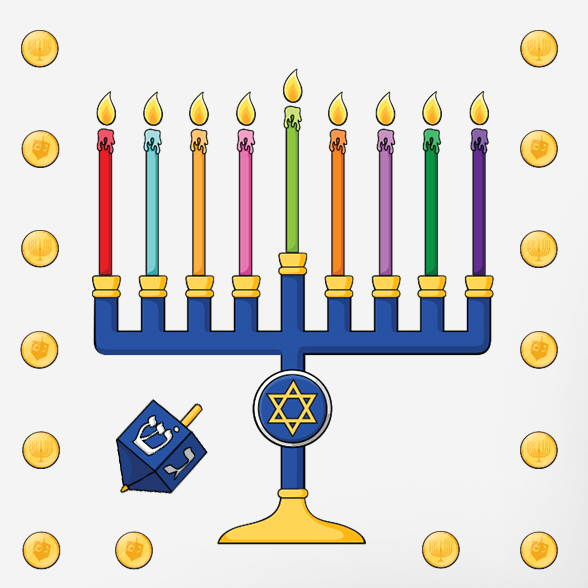 Candelabro de Hanukkah