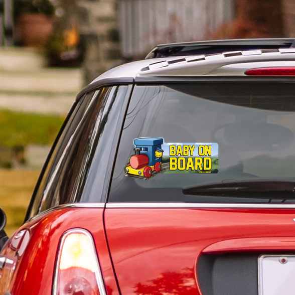 Baby On Board - Adhesivo De Vinilo Para Coche (6.5 X 3.3 Pulgadas