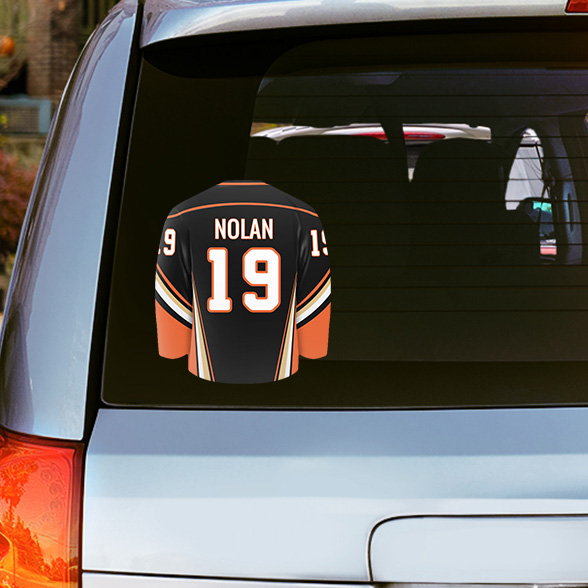 Hockey Jersey Car Decal