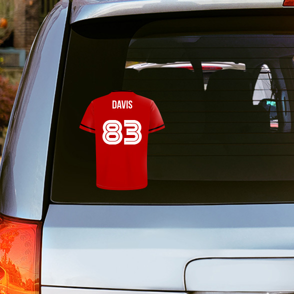 Soccer Jersey Car Decals