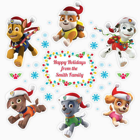 Paw Patrol™ Christmas Decals