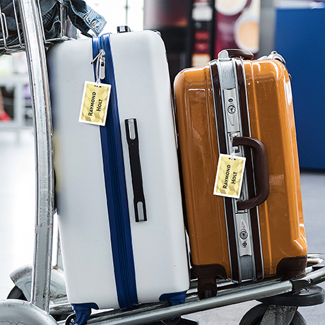 Grandes étiquettes pour sac