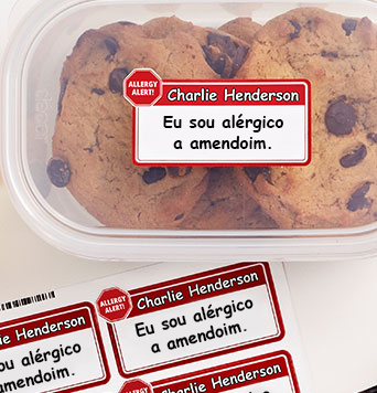 Etiquetas para Alérgicos