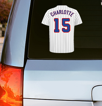 Calcomanías para Coche de Camisa de Béisbol