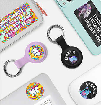 Tag-A-Tag™ Keyring and Label Set