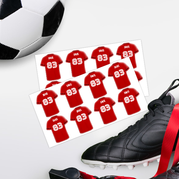 Soccer Jersey Labels